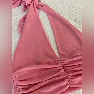 Baby pink halter top. Size M.